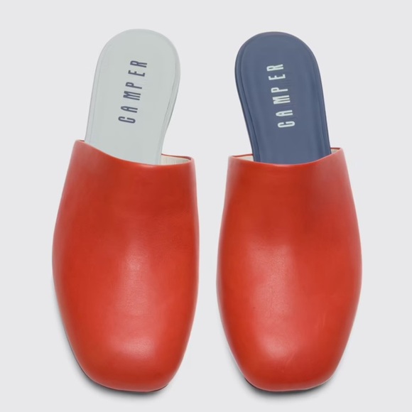Camper Shoes - CAMPER TWINS Women's Leather slip on Mules
